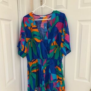 Colorful V-Neck Romper